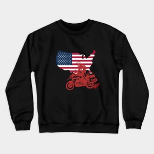 Adventure motorcycle Crewneck Sweatshirt